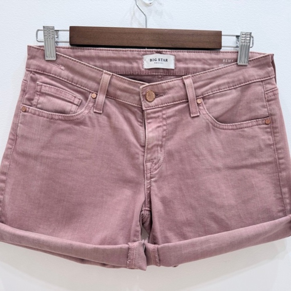 Big Star Remy Rolled Hem Women's Shorts in Dusty Mauve Pink - Size 27